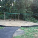2-bay playground swings