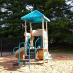 Apartment complex playground area, 2-5 playground, commercial playground equipment