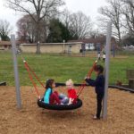 Group swing inclusive playground swings