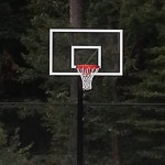 basketball sport goals with glass backboard