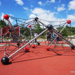 UFO playground, net climbers, commercial playground equipment