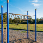 monkey bars and spinner, free standing play