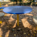 2-5 playground table, free standing play equipment