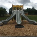 playground slides, slide mat