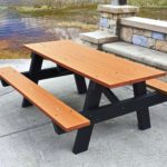 recycled plastic picnic table with recycled plastic frame