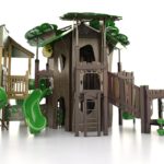 Recycled Plastic Playground Tree Scene