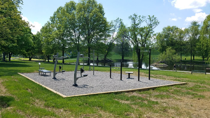 outdoor fitness park stations