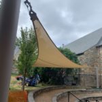 Grace Episcopal Church, shade, custom shade, shade sail