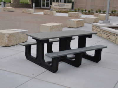 recycled, site amenities, tables