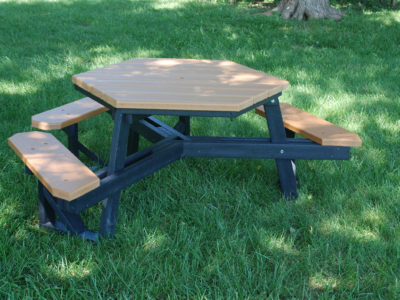 recycled, site amenities, tables