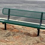 Locust Thicket, new home community, outdoor bench