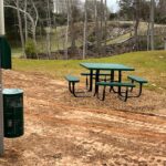 Locust Thicket, new home community, dog amenities, outside table